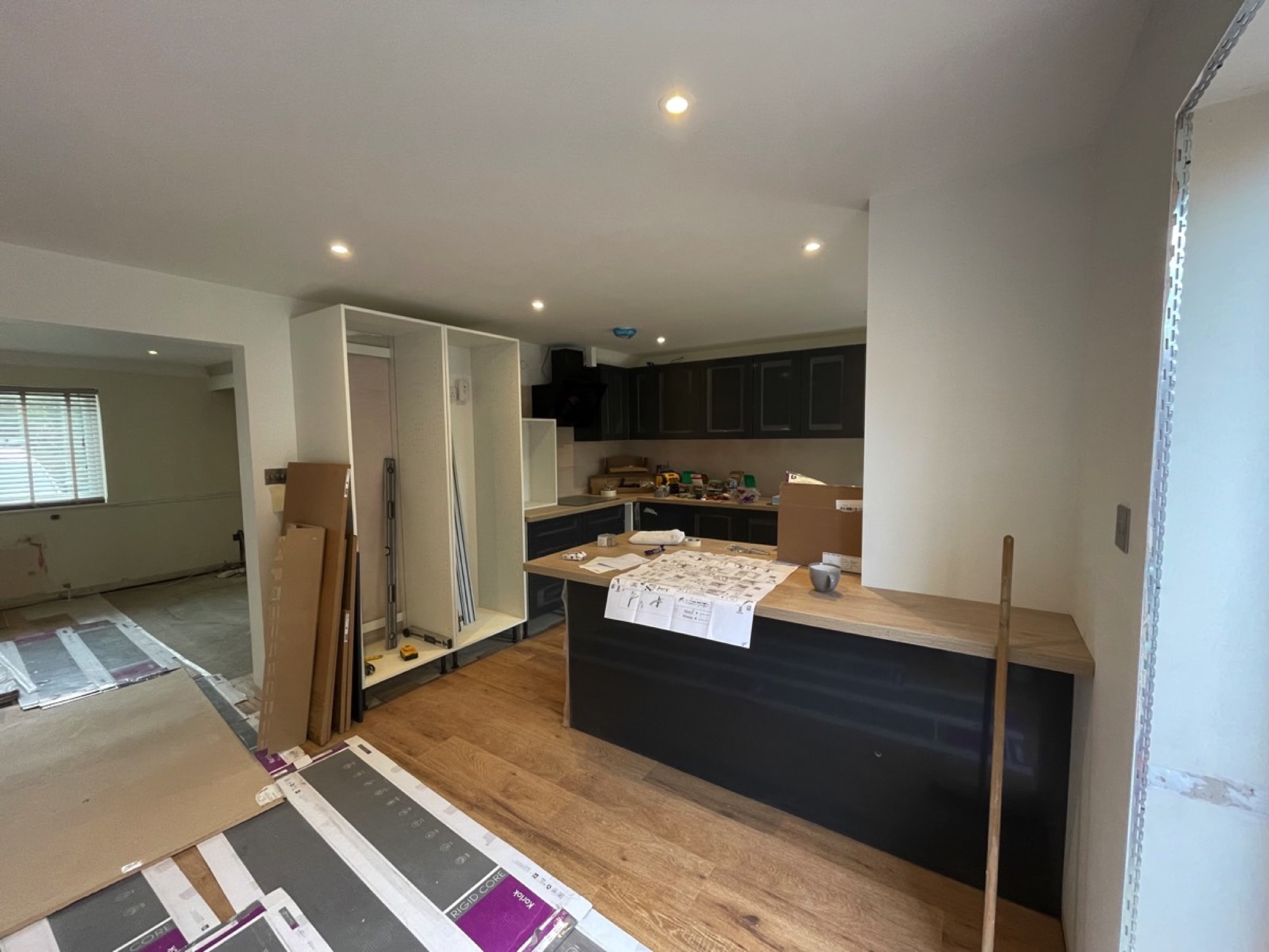Open Plan Living — finished result