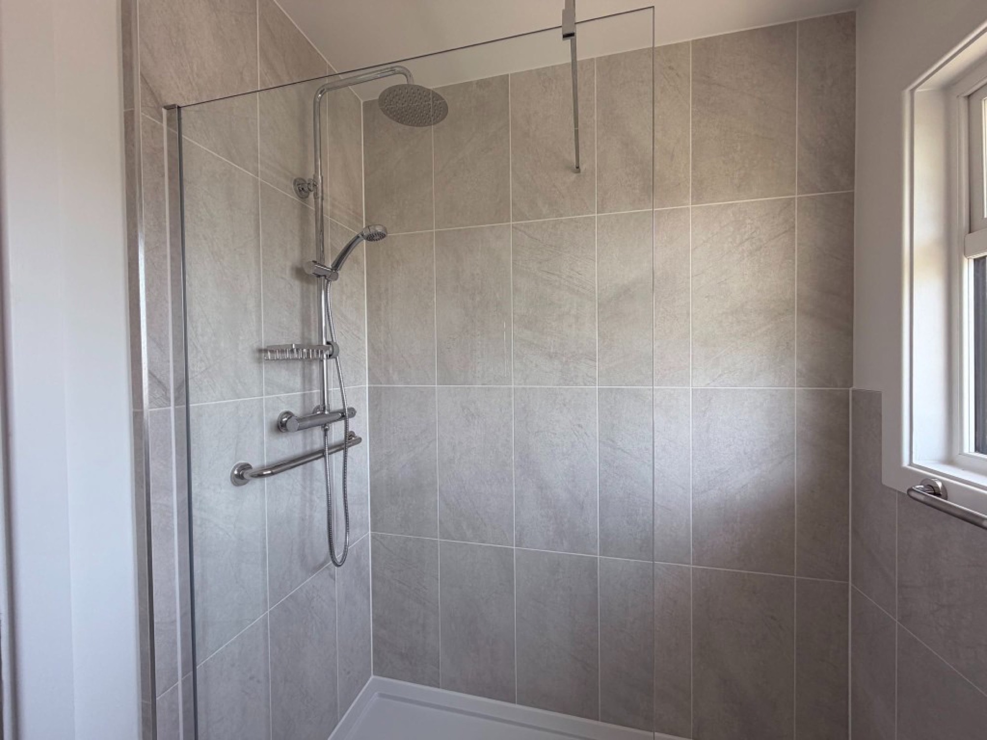 Walk-In Shower Bathroom — detail view